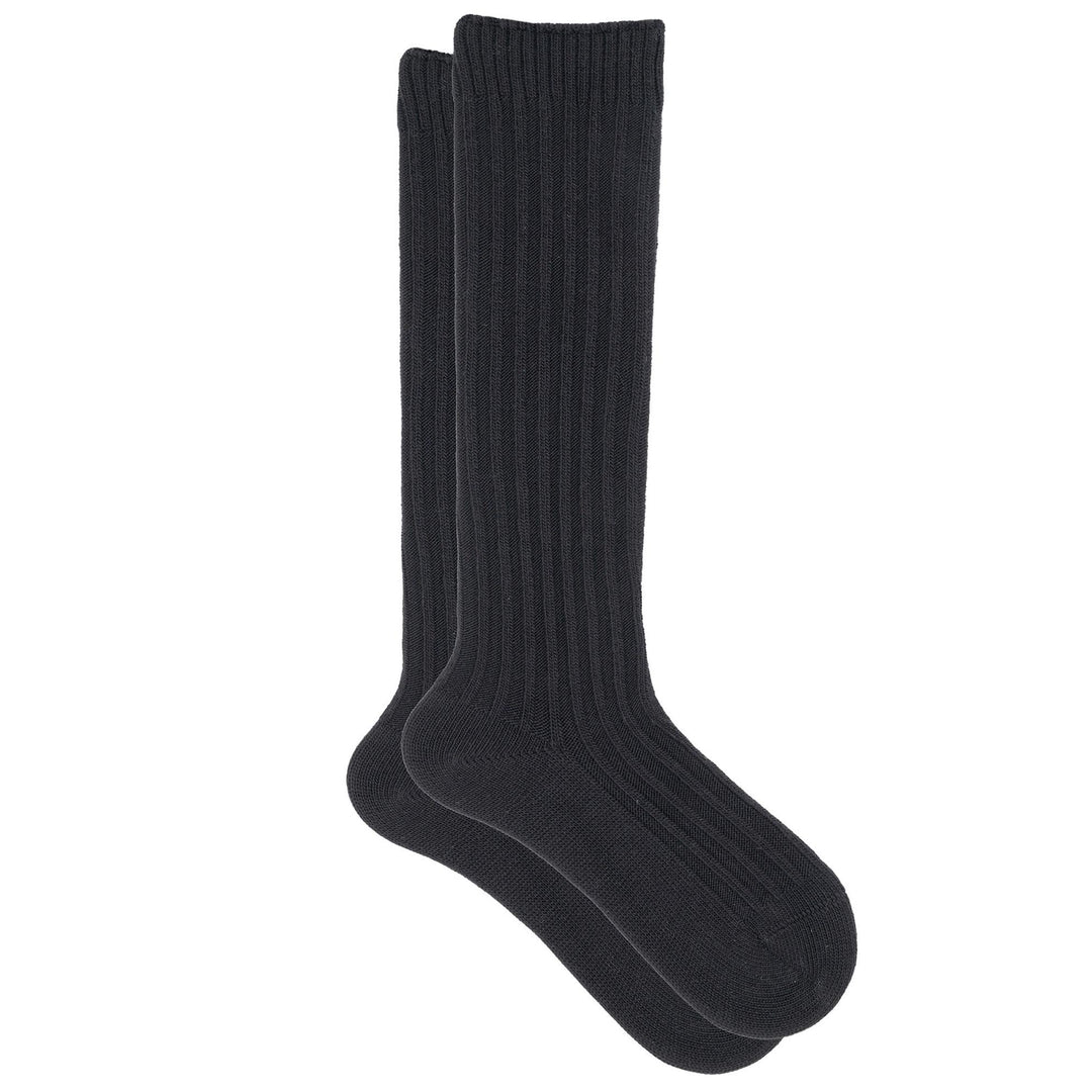 Lombardi - Cashmere Silk Jacquard Ribbed Knee High