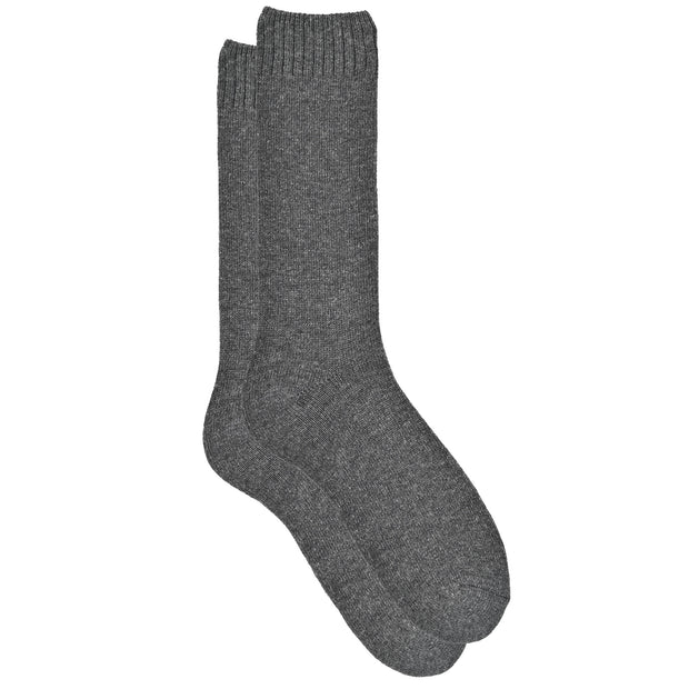 Gray sock on a white background
