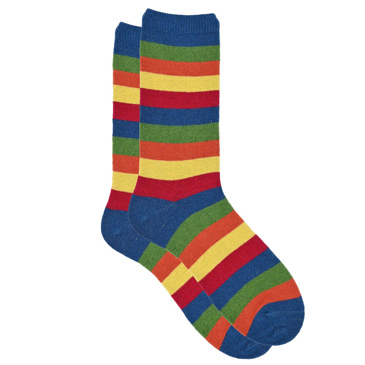 Ava - Cozy Cashmere Silk Striped Crew