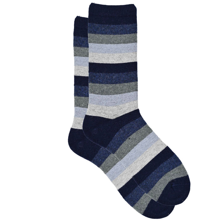 Ava - Cozy Cashmere Silk Striped Crew