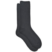 Crewzer - Cashmere Silk Jacquard Rib Crew Sock