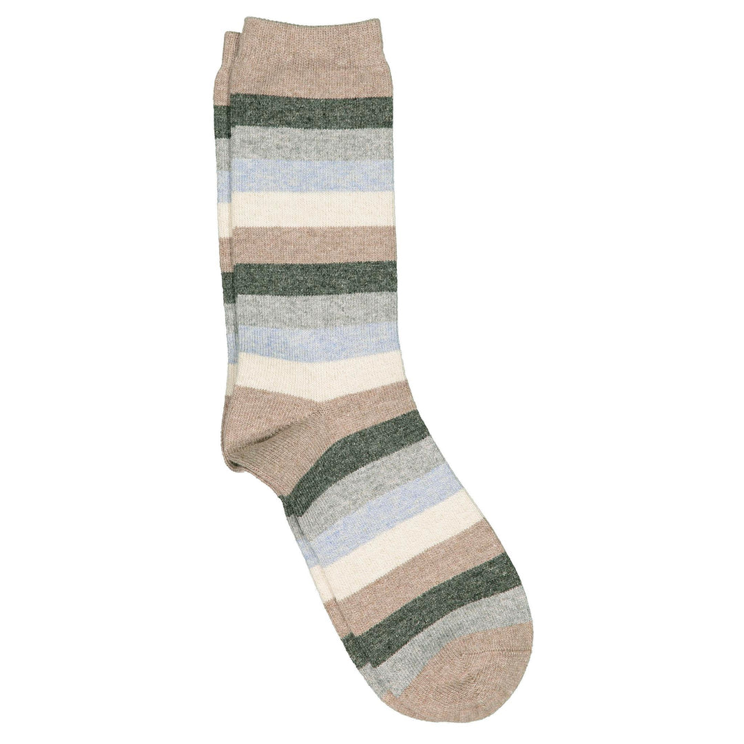 Ava - Cozy Cashmere Silk Striped Crew