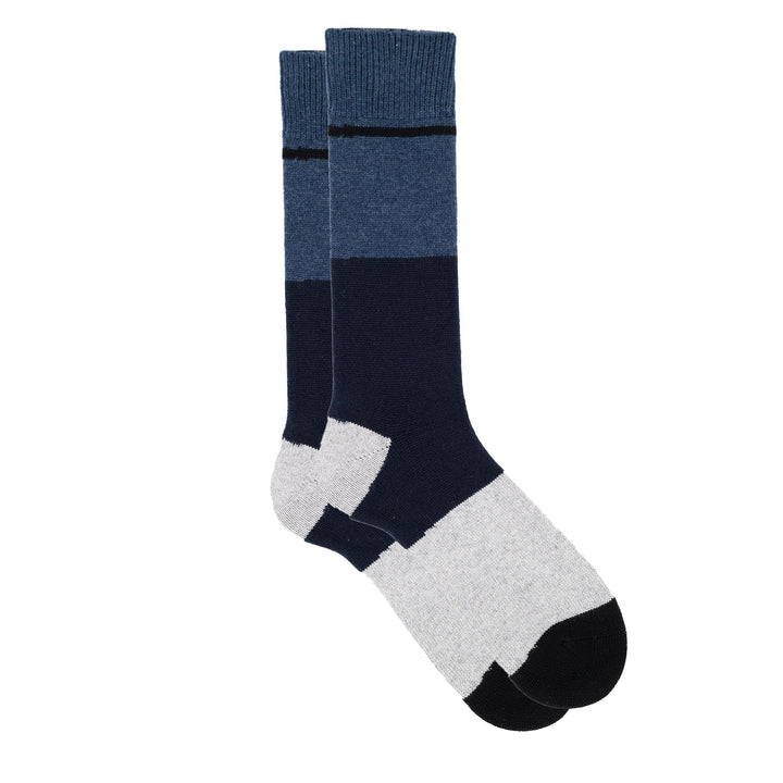 Bockie - Cozy Cashmere Silk Color Block ﻿Crew