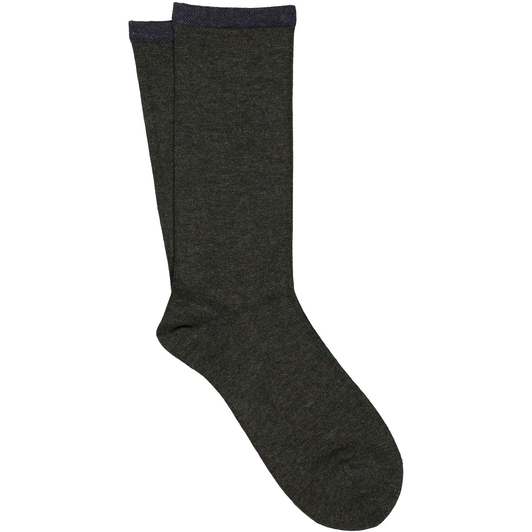 Dark gray sock on a white background