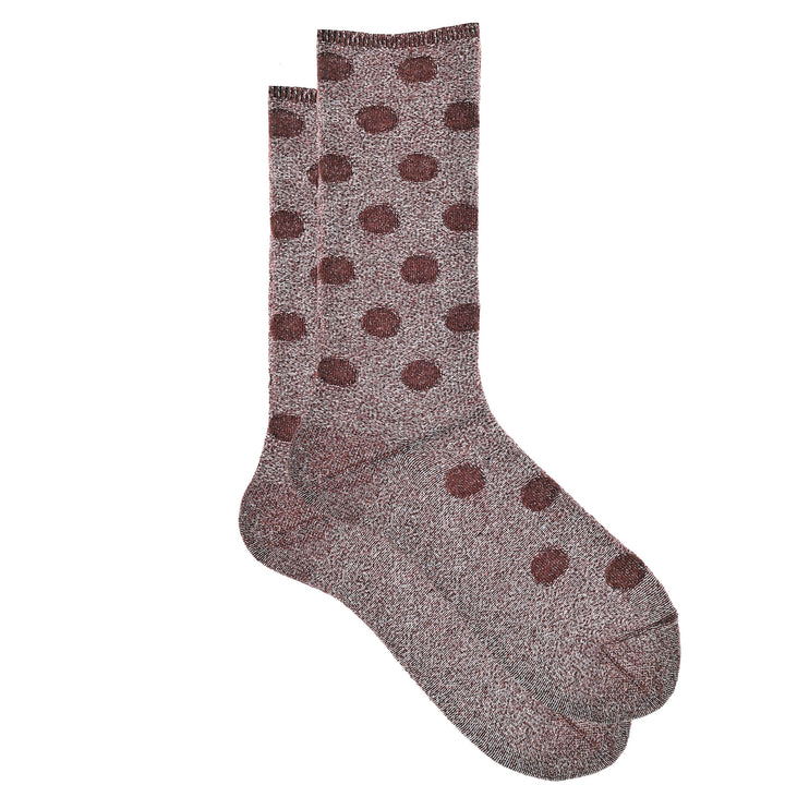 Condotta - Cashmere Silk Reverse Dot Crew