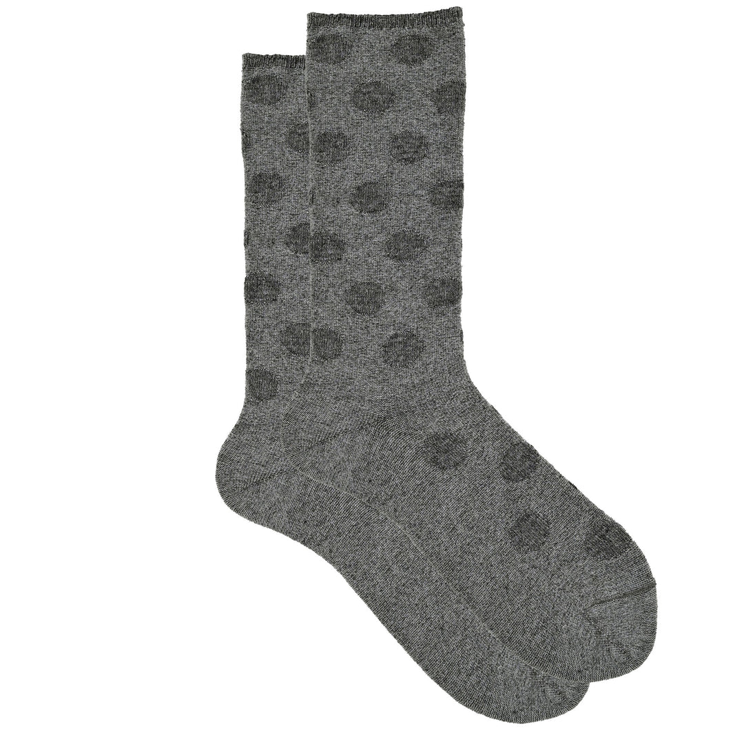 Condotta - Cashmere Silk Reverse Dot Crew