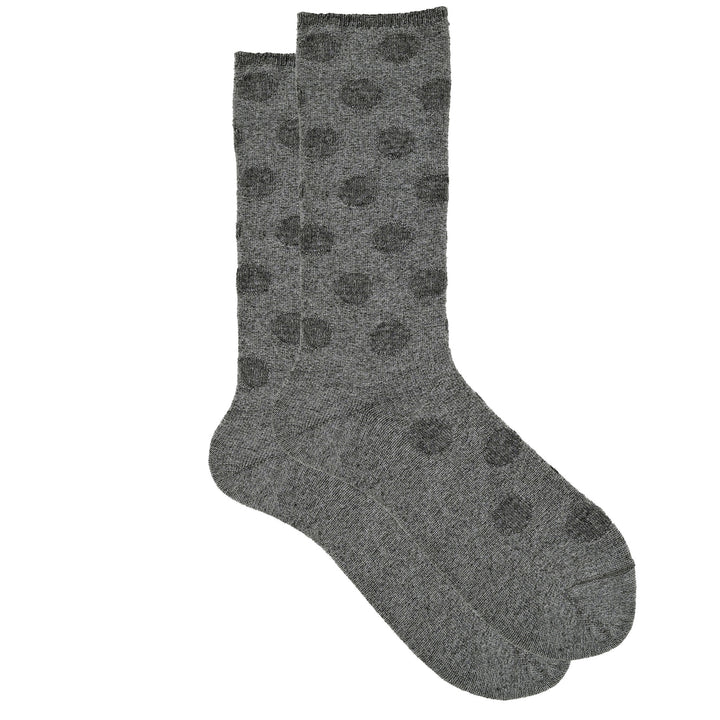 Condotta - Cashmere Silk Reverse Dot Crew