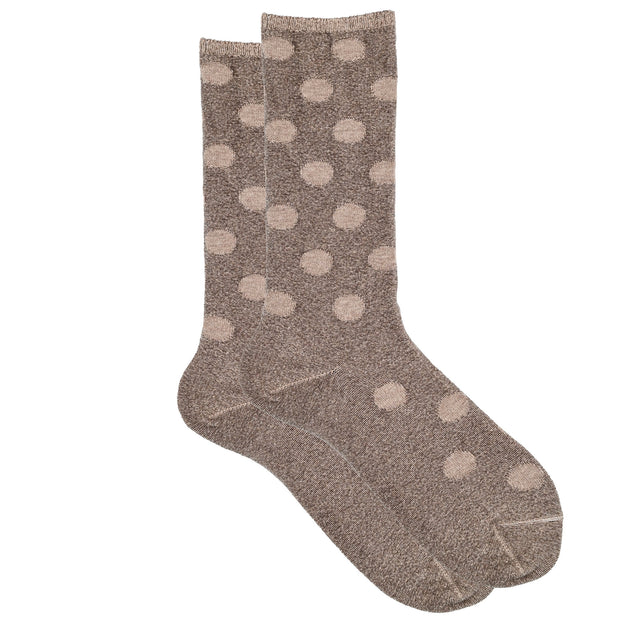 Condotta - Cashmere Silk Reverse Dot Crew