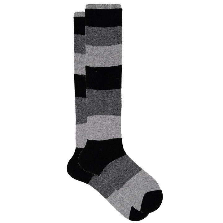 Blockie - Cozy Cashmere Silk Colorblock Knee High