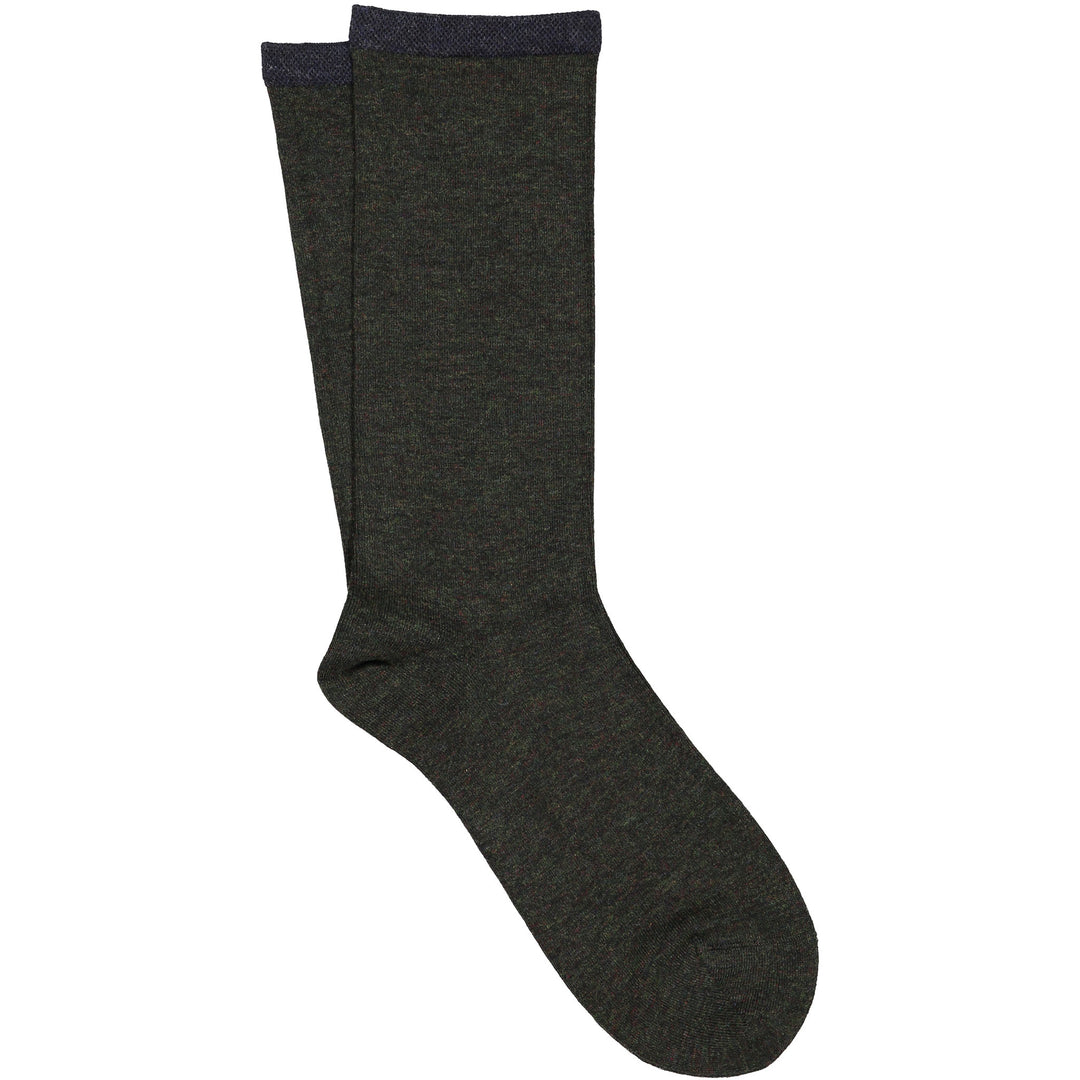 Dark gray sock on a white background