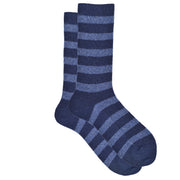 Ribecca - Cozy Cashmere Silk Striped Ribbed Crew