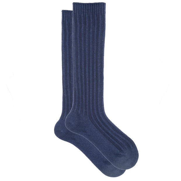 Lombardi - Cashmere Silk Jacquard Ribbed Knee High