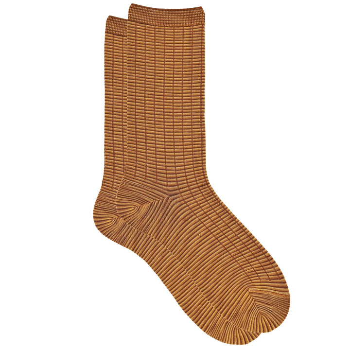 Spacey - Black, White, & Space Dye Bemberg Ribbed Anklet