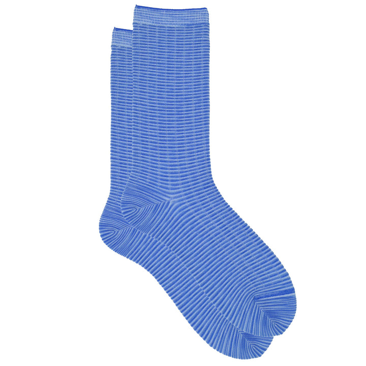 Spacey - Black, White, & Space Dye Bemberg Ribbed Anklet