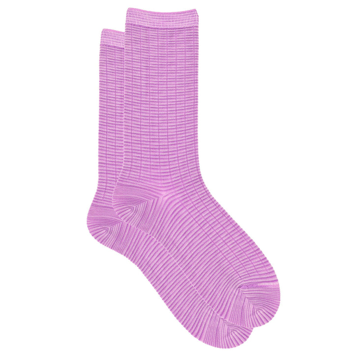 Spacey - Black, White, & Space Dye Bemberg Ribbed Anklet