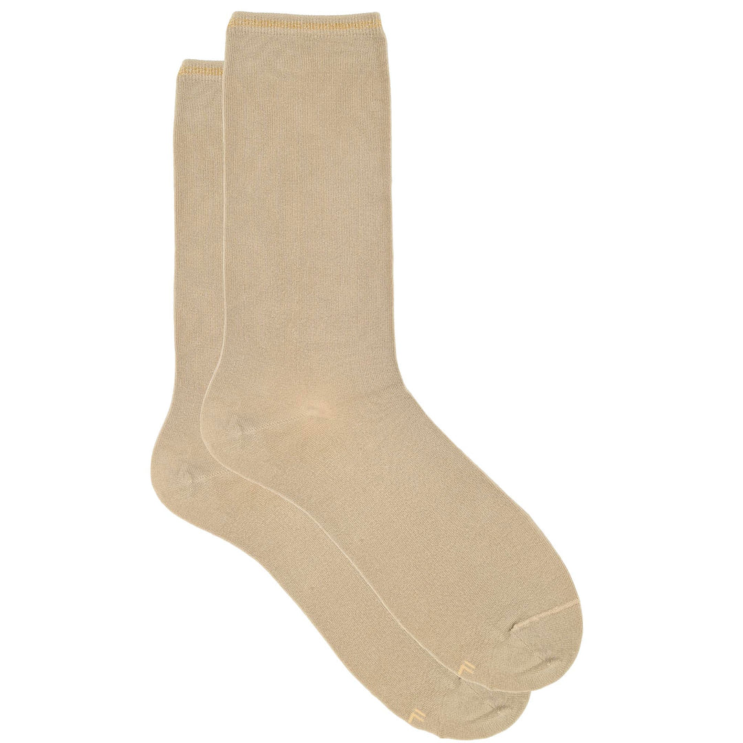 Peek - Featherweight Bemberg Metallic Tipped Jersey Crew