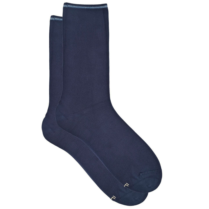 Peek - Featherweight Bemberg Metallic Tipped Jersey Crew