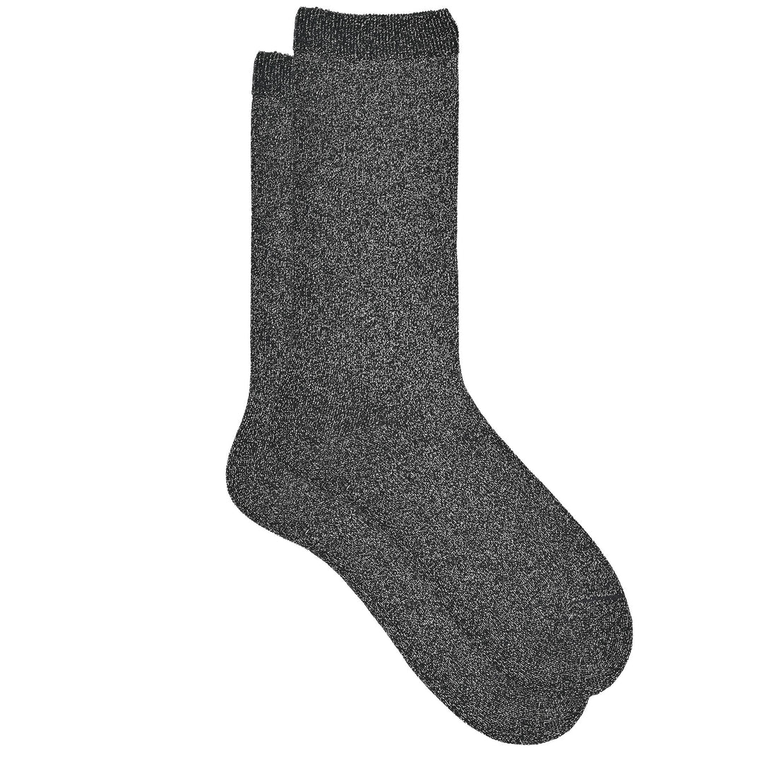 Pair of gray socks on a white background