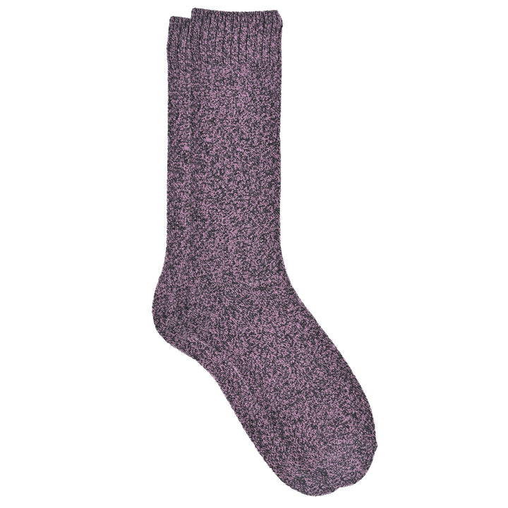 Purple sock on a white background