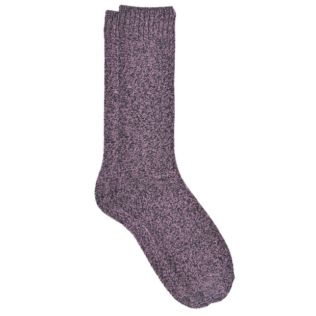 Purple sock on a white background