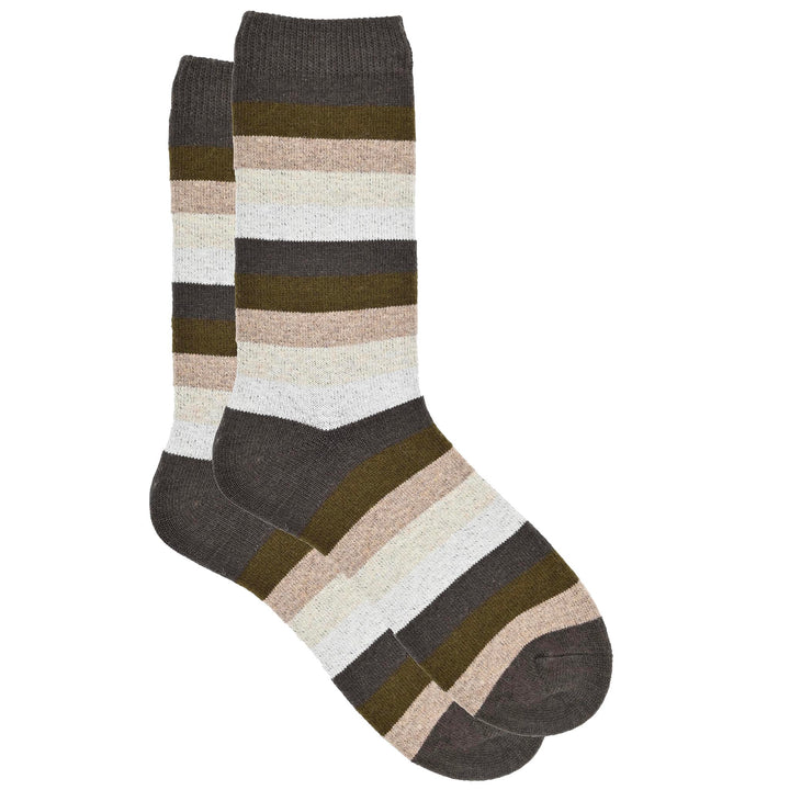 Ava - Cozy Cashmere Silk Striped Crew