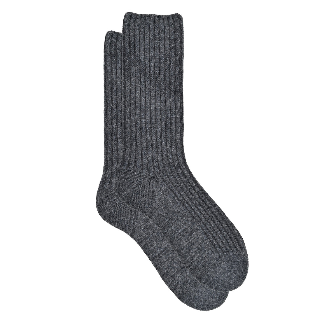 Gray sock on a white background