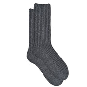 Crewzer - Cashmere Silk Jacquard Rib Crew Sock