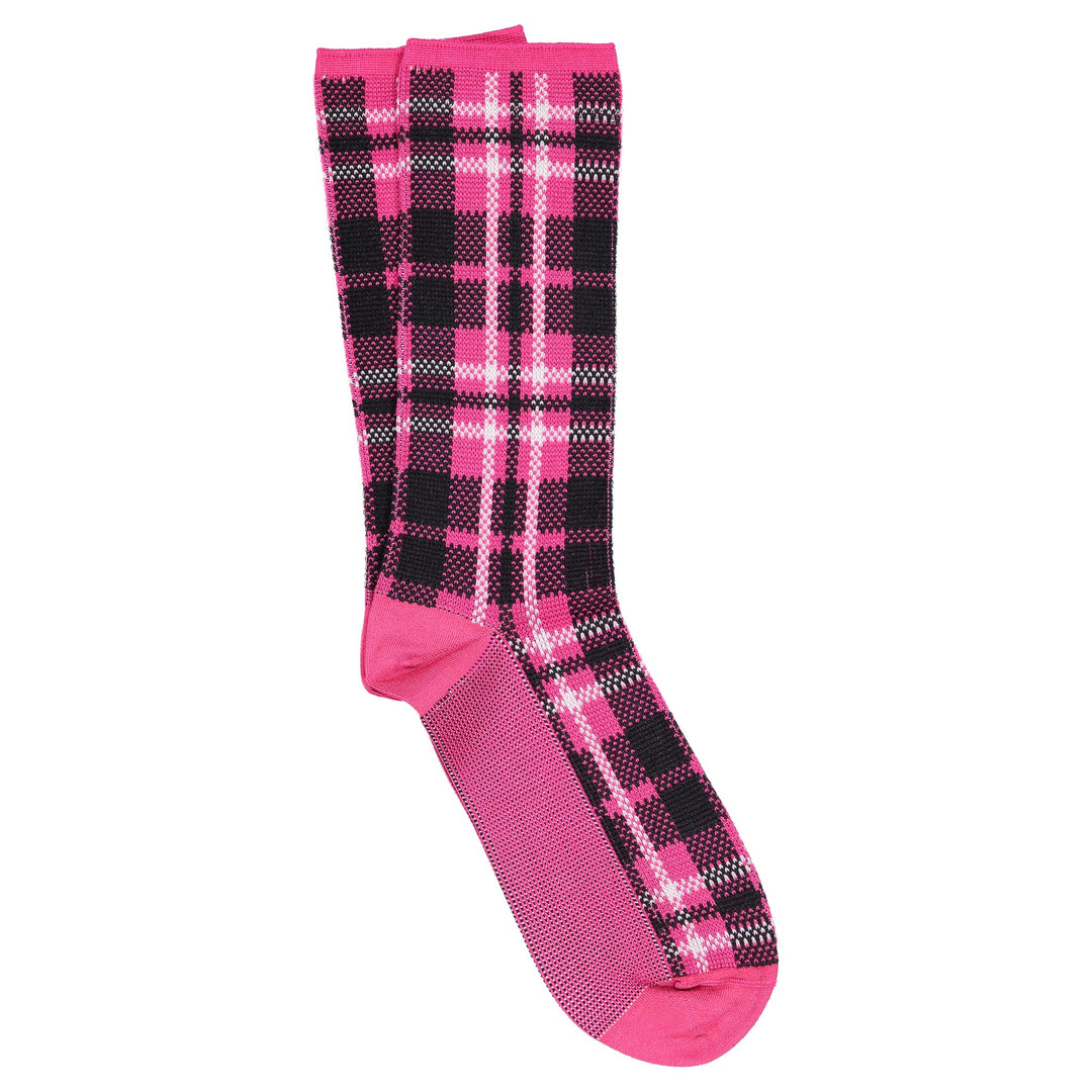 A pairs of fuchsia socks