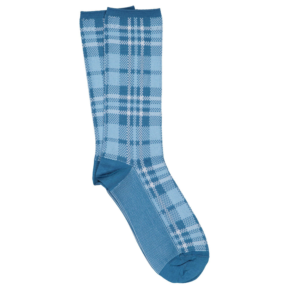 A pairs of blue socks