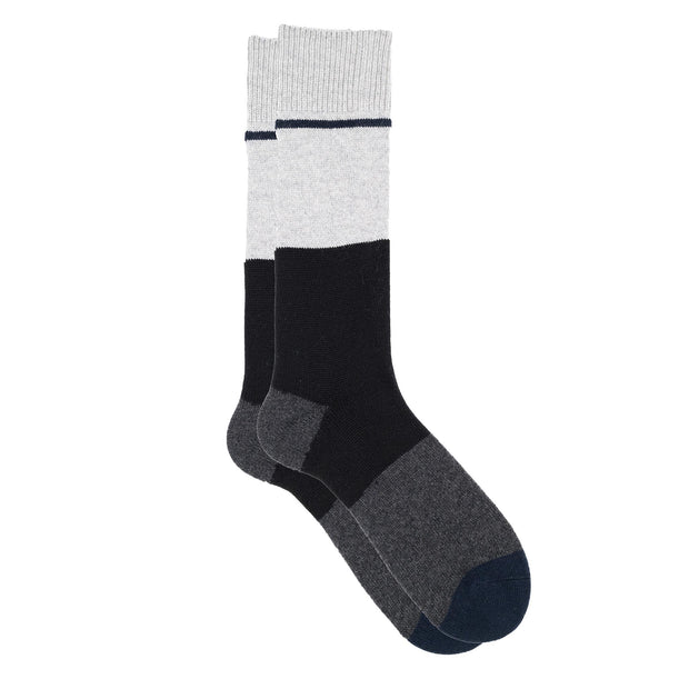 Bockie - Cozy Cashmere Silk Color Block ﻿Crew