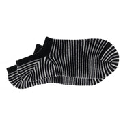 Striper - Cashmere Silk Striped No Show Sneaker Sock